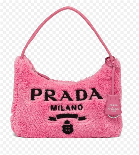 pink fluffy prada bag